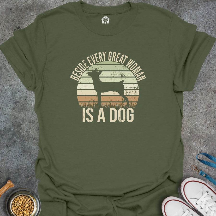 Beside Every Great Woman is a Dog