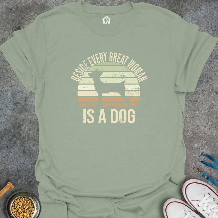 Beside Every Great Woman is a Dog